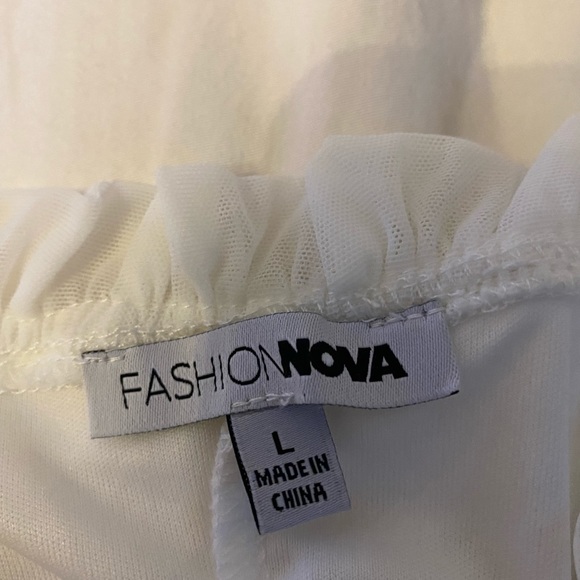 White off the shoulder dress - Picture 2 of 4